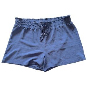 Retrology Blue Drawstring Waist ‎ Shorts Women's Size Large Casual Comfort